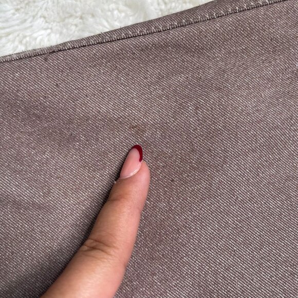 Y2K Vintage Marc Jacobs Women's Brown Skinny High-Rise Pleated Jeans Size 8 - Picture 8 of 14